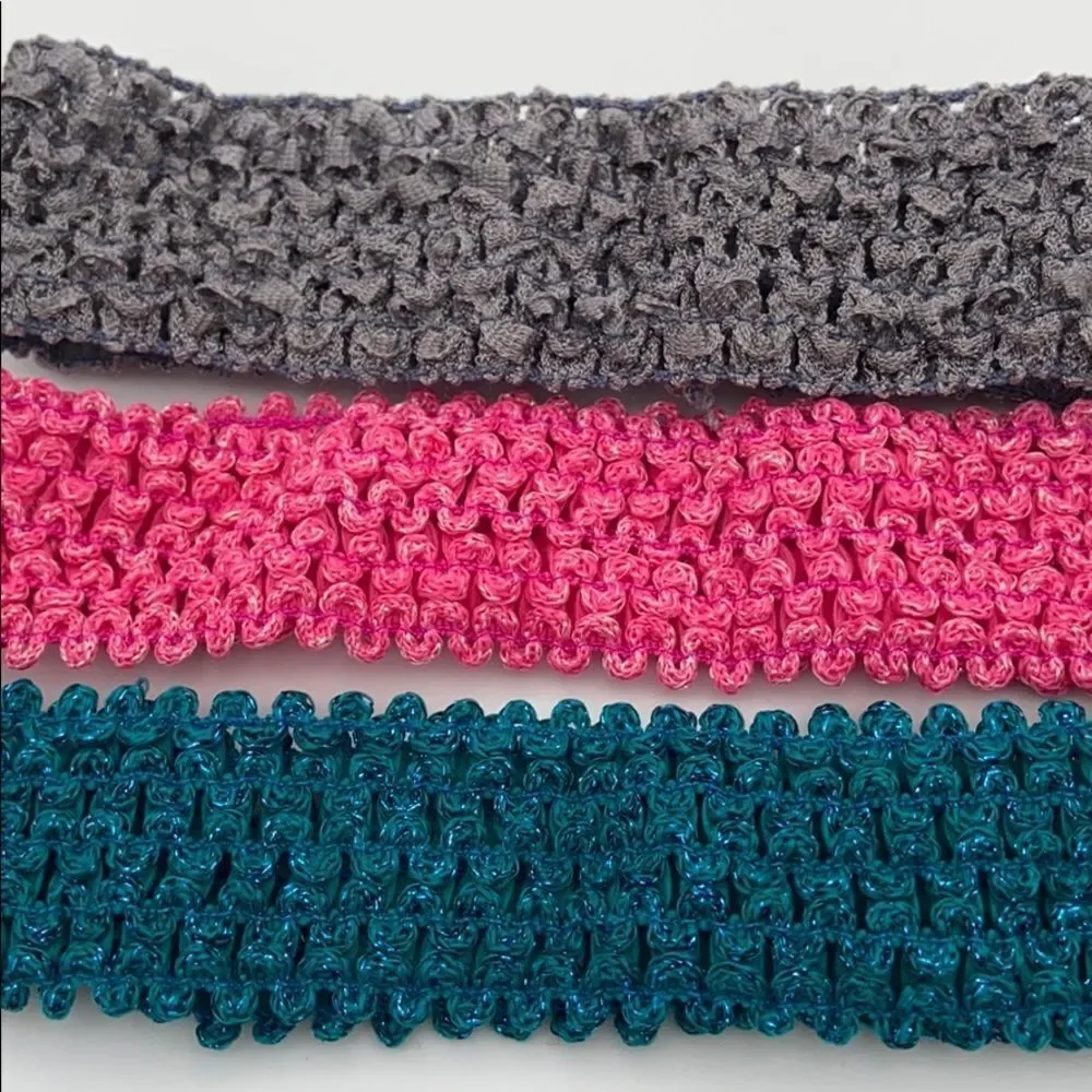 🍭6/$30 Set of 3 Sparkly Stretch Headbands